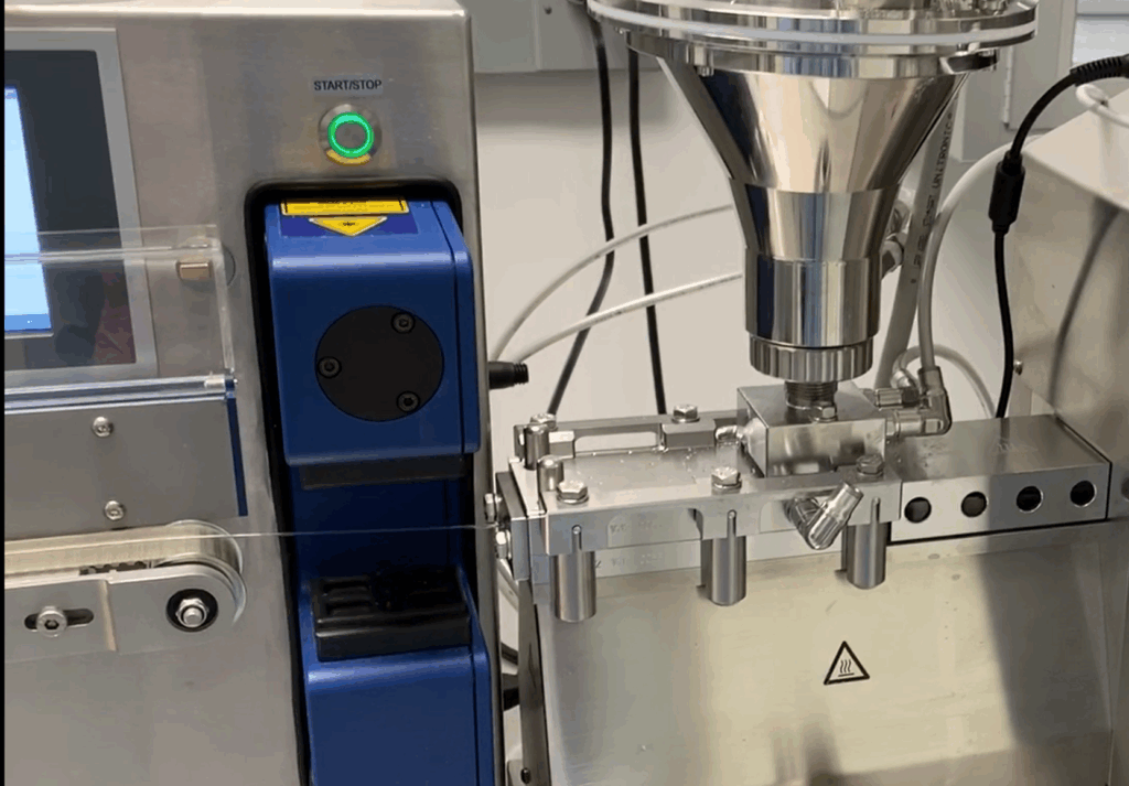 Close-up of industrial machinery in an investment case.